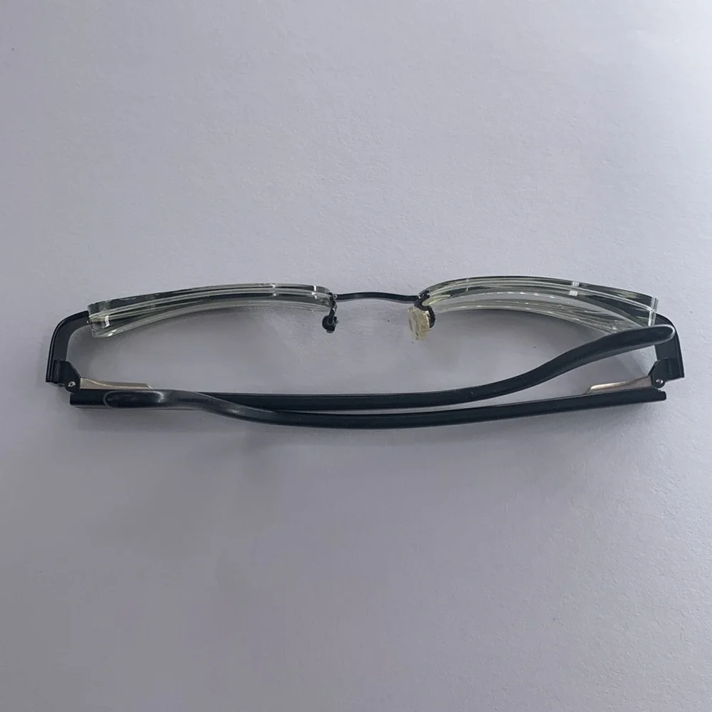 Scott Harris 112 Europa International Eyeglasses Frame Women's Black Half Rim